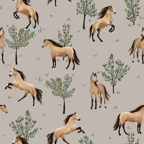 horses repeat trees