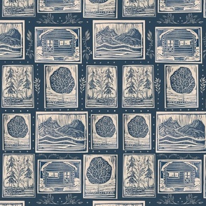 Hand Block Printed Country 