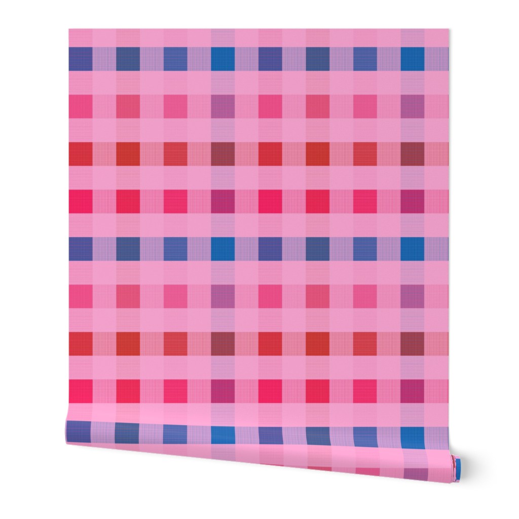 Smaller Scale - Picnic Plaid in Candy Kiss