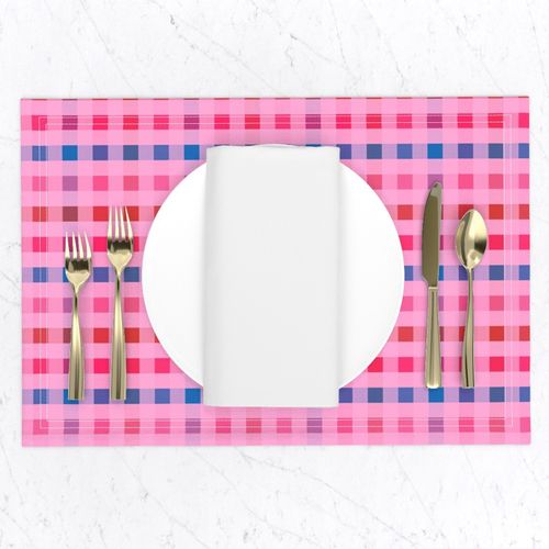 Smaller Scale - Picnic Plaid in Candy Kiss