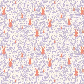 Hide n Seek Bunny Purple Orange