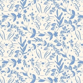 Burrow Bunny And Floral in Blue