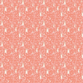 Mini Hide n Seek Bunny Florals Orange Cream