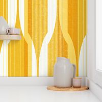 MCM Hex Ogee M+M Curry Yolk Large by Wallpaper | Spoonflower