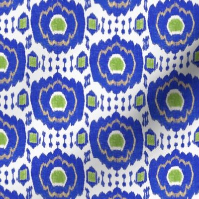 Ikat gren blue gold