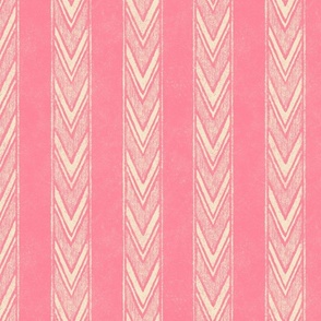 Canyon Stripe - large - pink and cream