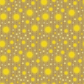 scrapbook suns on mustard