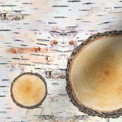 Birch Log Cut n Sew 21x18