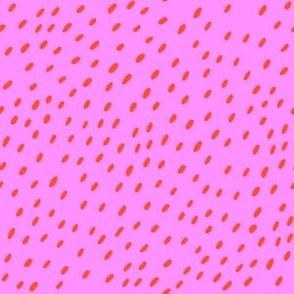 organic spots on hot pink