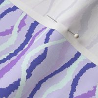 Wavy Lines in Periwinkle Shades