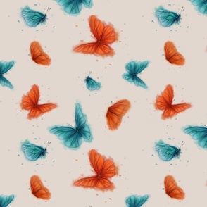 Watercolour butterflies 