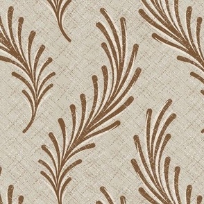 Brown vintage leaves / 0389