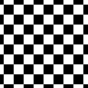Black and White Chess Board 