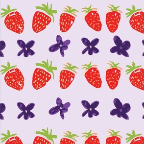 strawberry violet  stripes