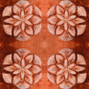 Symmetrical floral pattern