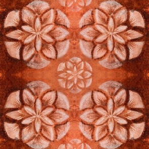 Symmetrical floral pattern