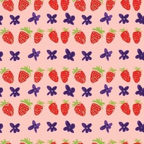 strawberry stripes pink