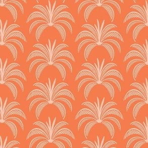 medium - Orange and Apricot Palm leaves texture pattern