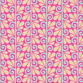 Splashes and Spirals - pink - medium