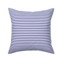 Very Peri purple and white quarter inch stripes - horizontal