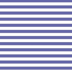 Very Peri purple and white quarter inch stripes - horizontal