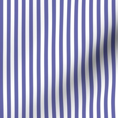 Very Peri purple and white quarter inch stripes - vertical