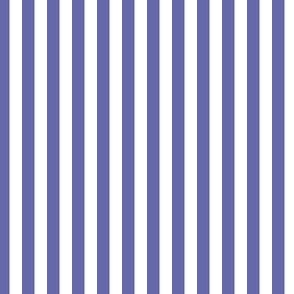 Very Peri purple and white quarter inch stripes - vertical