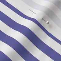 Very Peri purple and white half inch stripes - vertical