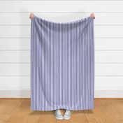 Very Peri purple and white half inch stripes - vertical