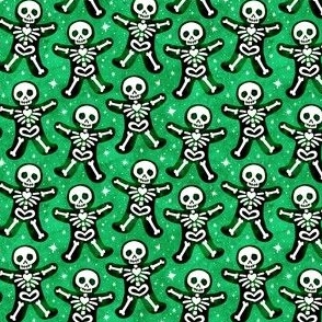 Gingerdead Men - Spooky Gingerbread Skeletons - Green 1/2 Size