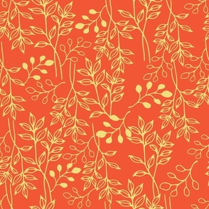 Yellow and orange spring pattern