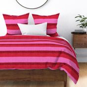 Bubblegum Lovecore Stripe -- Red, Deep Crimson, Magenta Pink in the Lovecore Aesthetic -- 21.64in x 18in repeat -- 235dpi (64% of Full Scale)