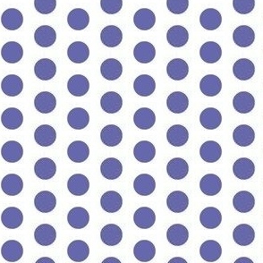 Purple Very Peri polkadots on white (small)