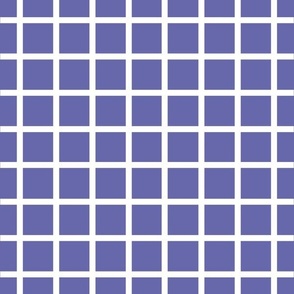 Very Peri purple with narrow white check