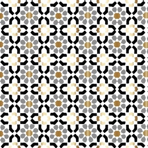 Gold and Black Tile