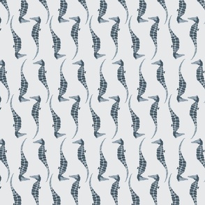seahorses - grey