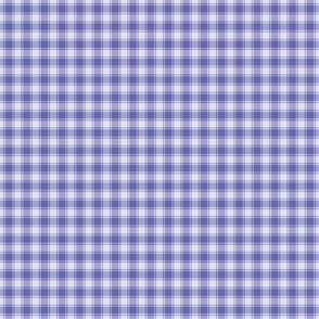 Periwinkle Gingham Checks- Very Small Scale