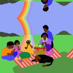 BLACK FAMILY RAINBOW PICNIC