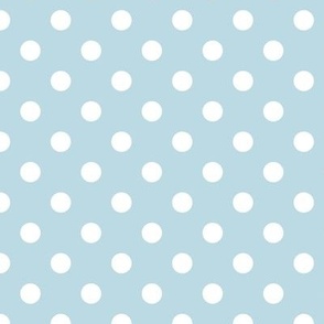 Polka Dot Pattern - Pastel Blue and White