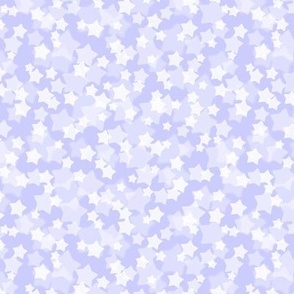 Small Starry Bokeh Pattern - Periwinkle Color