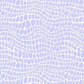 Alligator Pattern - Periwinkle and White