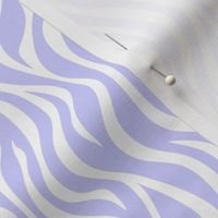 Zebra Stripe Pattern - Periwinkle and White