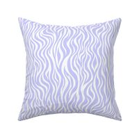 Zebra Stripe Pattern - Periwinkle and White