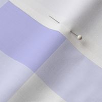 Extra Jumbo Gingham Pattern - Periwinkle and White