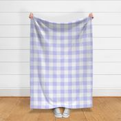 Extra Jumbo Gingham Pattern - Periwinkle and White