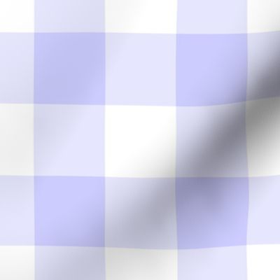 Gingham Pattern - Periwinkle and White