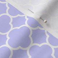 Quatrefoil Pattern - Periwinkle and White