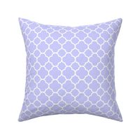 Quatrefoil Pattern - Periwinkle and White