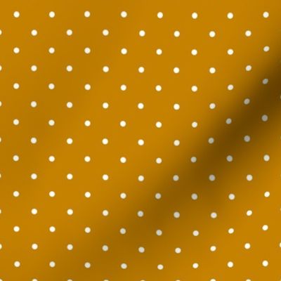 Mustard Brown Polka Dots