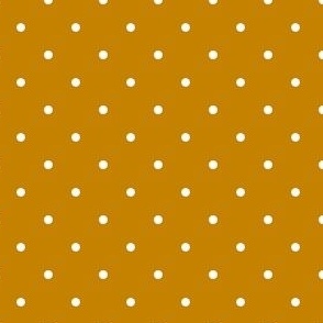 Mustard Brown Polka Dots